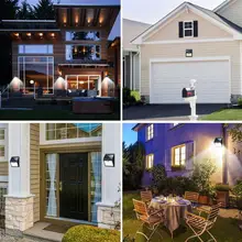 Солнечные огни наружная Водонепроницаемая 30 светодиодов световая Сенсорная лампа для передней двери Задняя подъездная дорога гараж(белый свет