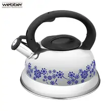 Чайник WEBBER BE-0522 из нержавеющей стали 3л, меняет цвет при закипании