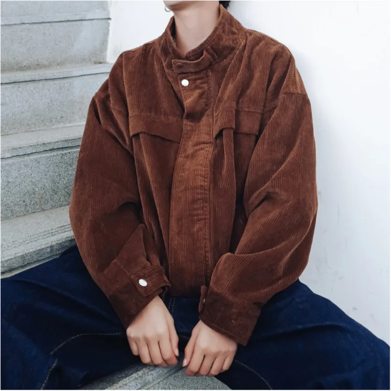 Autumn New Corduroy Jacket Men Fashion Retro Casual Bomber Jacket Man Streetwear Hip Hop Loose Cotton Jacket Coat Male Clothes Autumn New Corduroy Jacket Men Fashion Retro Casual Bomber Jacket Man Streetwear Hip Hop Loose Cotton Jacket Coat Male Clothes