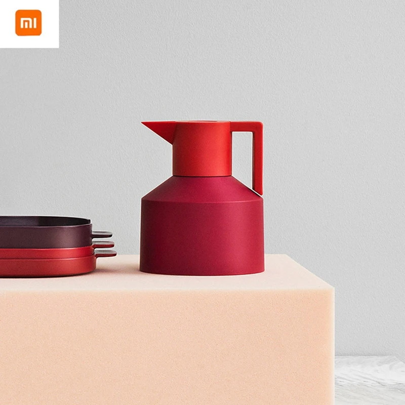 Оригинальный Xiaomi 1L искусство чайник термос Normann Гео арт Уникальный большой объем