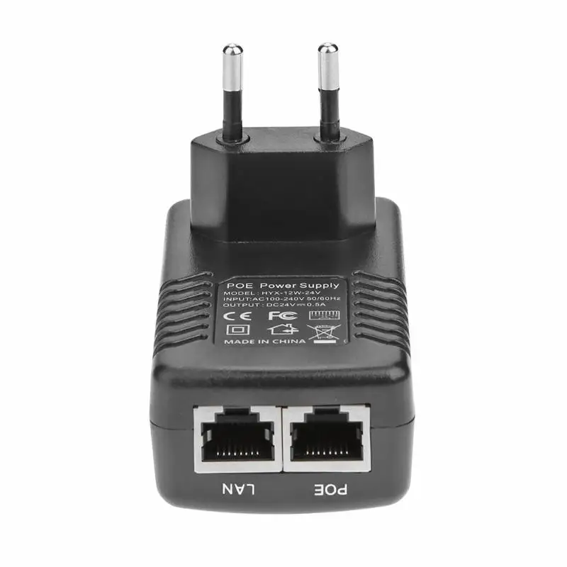 POE инжектор для Ethernet адаптера 24 В 0 5 А 12 Вт|Зарядные устройства| |