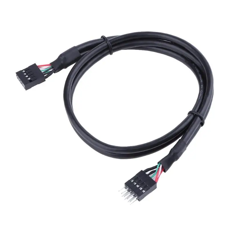 50 см/19 68 ''USB 2 0 9 контактный разъем для Женский адаптер кабель удлинитель USB2.0 9Pin