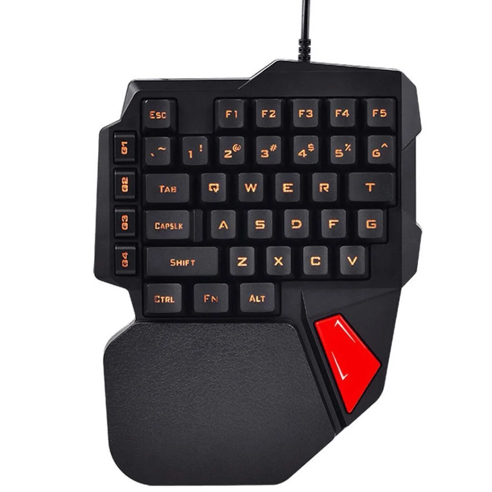 K108 игровая клавиатура геймпад джойстик одна рука USB Проводная Механическая с RGB