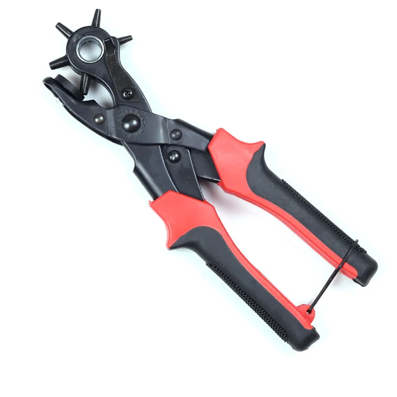 Heavy Duty Strap Punch Plier Watchband Household Revolve Machine Bag Eyelet Leather Belt Hole Puncher Setter Tool 3