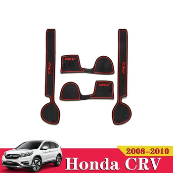 

4X For Honda CR-V CRV 2008 2009 2010 Car Accessories Inner Gate Slot Pad Non-Slip Cup Mats Anti Slip Door Groove Mat Interior