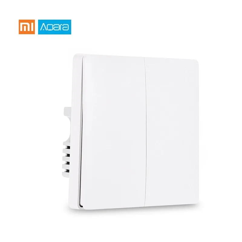 

Original Xiaomi Aqara Smart Light Control Fire Wire Zero Line ZiGBee Wall Switch Version Double Single Key Mijia APP Control