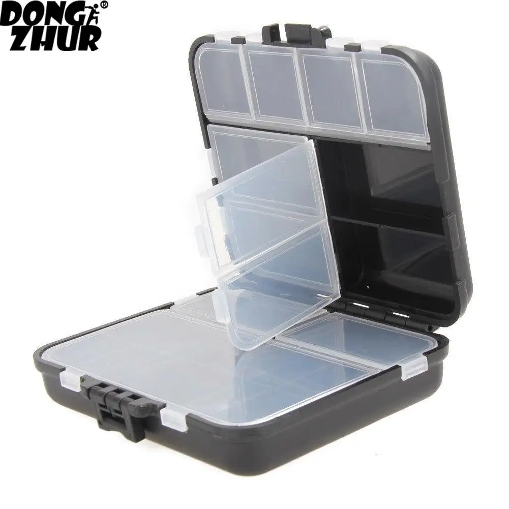 

Compartments Storage Case Box Plastic Fishing Lure Spoon Hook Bait Tackle Box Accessory Box Square Fishhook Box YDY0507