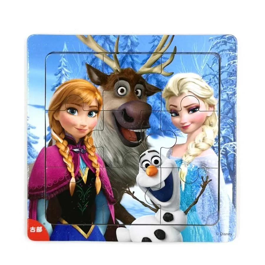 Disney Frozen Микки и Минни Маус головоломка обучения интересные деревянные игрушки