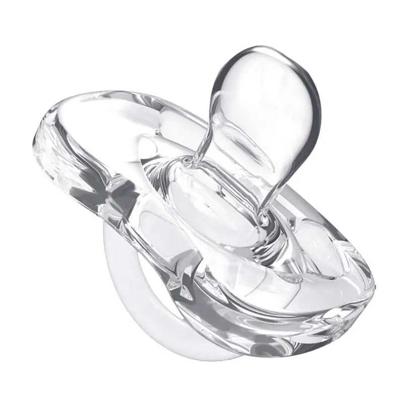 

Newborn Baby Orthodontic Dummy Pacifier Super Soft Transparent Infant Kids Silicone Teat Nipple Soother Pacifier Comfort Sleep