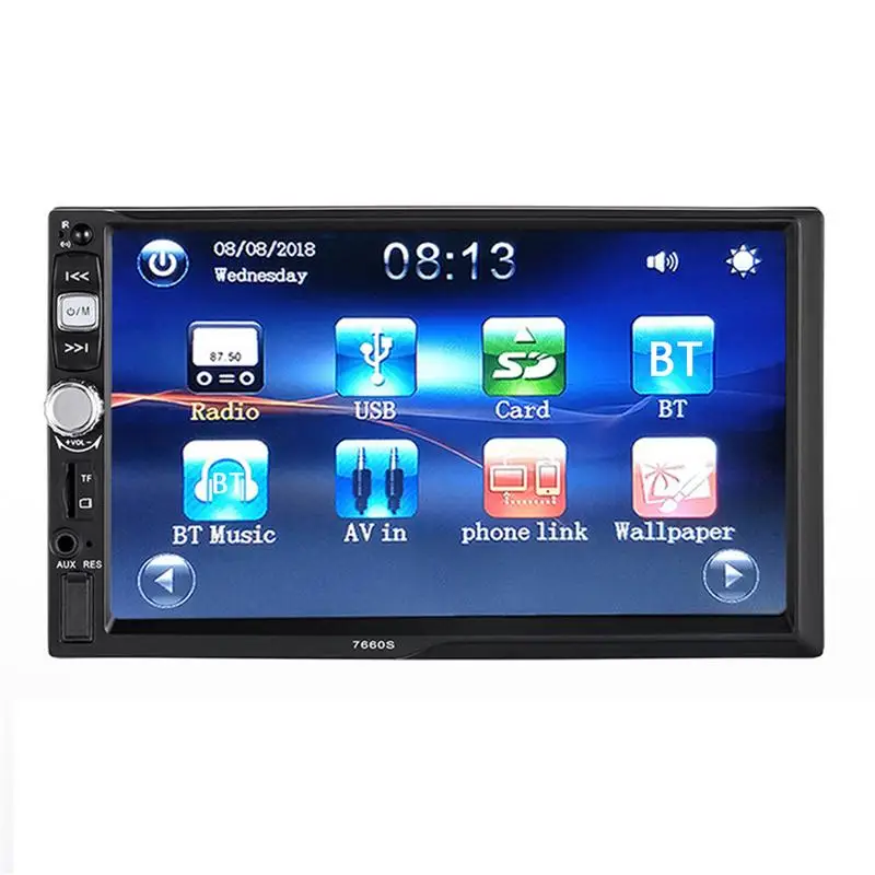 

7-Inch High-Definition Dual-Ingot MP5 Player Car Bluetooth Reversing Panel Navigator Multimedia Digital Touch Screen