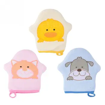 

Newborn Cute Baby Shower Bath Sponge Rub Infant Toddle Kids Bath Brushes Cotton Rubbing Body Wash Towel Accessories Dog Cat Duck