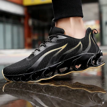 

Flame pattern Breathable Running Shoes Men Sneakers Bounce Summer Outdoor Sport Shoes Professional Training Shoes Plus Size 47