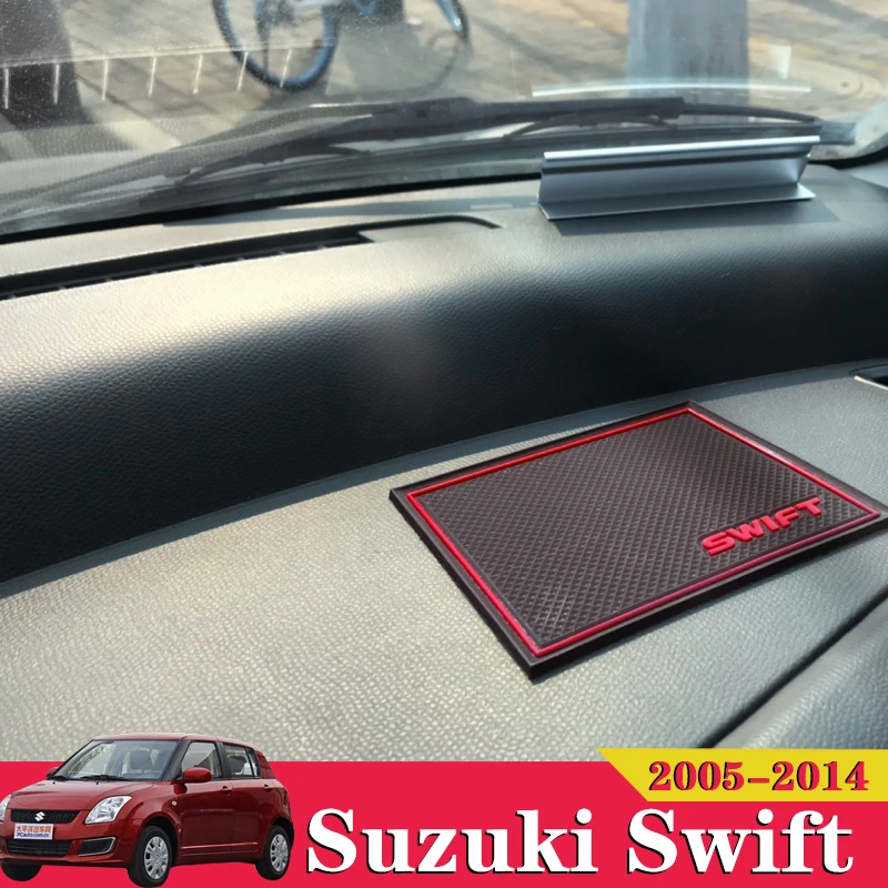 

10x Car Accessories Inner Gate Slot Pad Non-Slip Cup Mats Anti Slip Door Groove Mat Interior For Suzuki Swift 2005 2006 2010