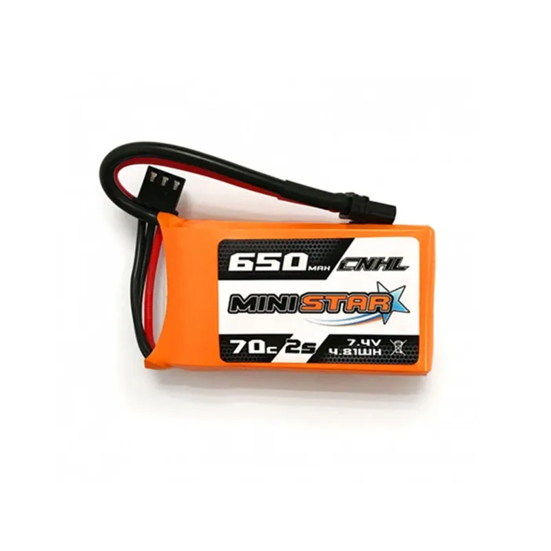 Аккумулятор CNHL MiniStar 650 мАч 1/2/3 шт. 7 4 В 2S 70C Lipo разъем XT30U для радиоуправляемого