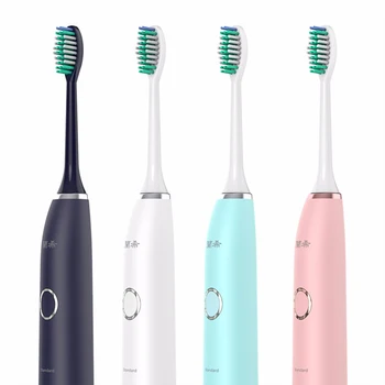 

Electric Toothbrush 3D Soundwave Vibration Rechargeable Electric Toothbrush 5 Modes IPX8 Waterproof with 2 Replacement Brush
