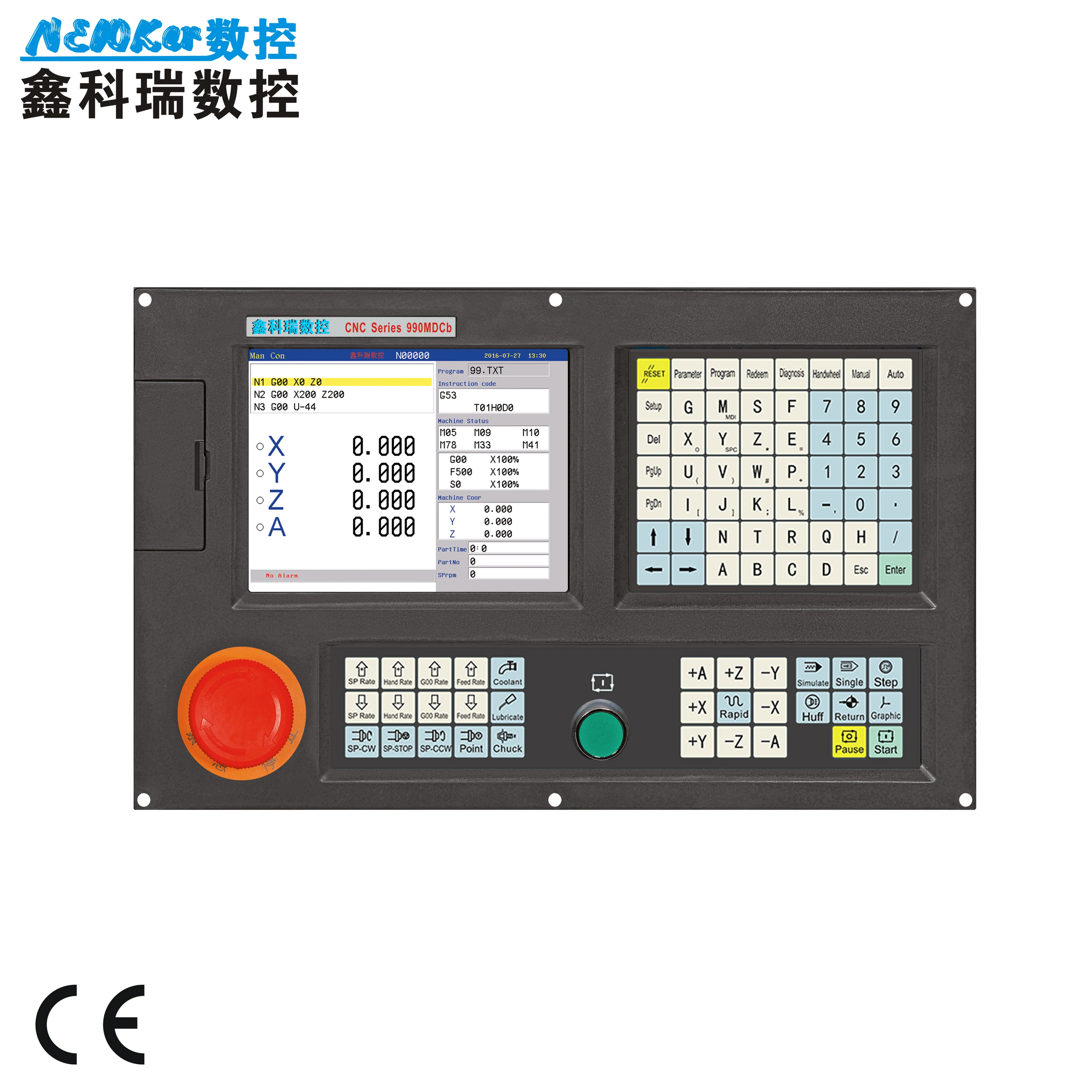 

Economical 4 Axis 8.4 Inches displayer CNC Controller for Milling Machine with Mach 3 with ATC PLC function
