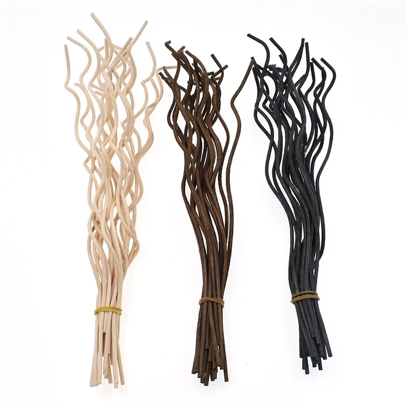 

Lychee 20pcs Wavy Rattan Fragrance Diffuser Replacement Refill Sticks Air Freshener Room Perfume Rattan Diffuser Sticks