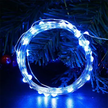 

5M 10M Blue LED String Usb Holiday Led String Battery New Year String Lights New Remote Control Fairy Lights For Wedding Decor