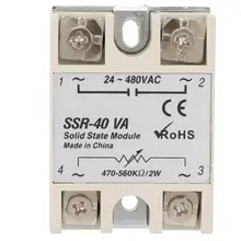 solid state relay SSR-40VA Solid State Relay For Industrial Automation Process voltage relay 24 vac relay for henny penny hen60818