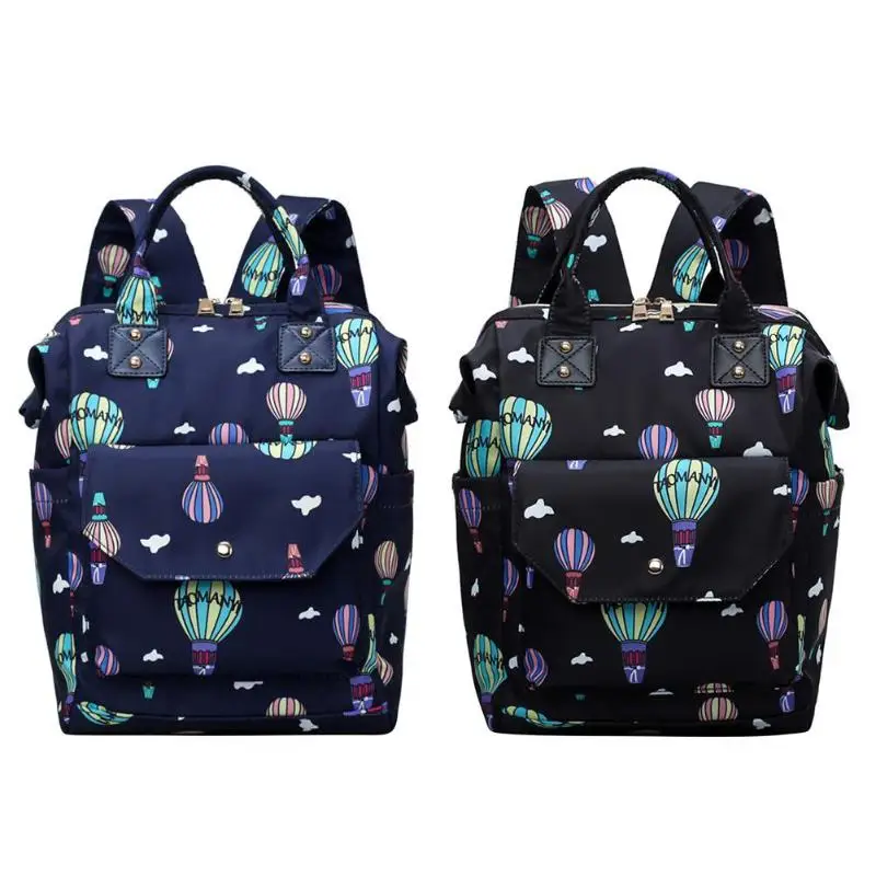 

Waterproof Hot Air Balloon Print Mummy Diaper Bag Large Maternity Backpack Maternity Travel Backpack Nursing Handbag