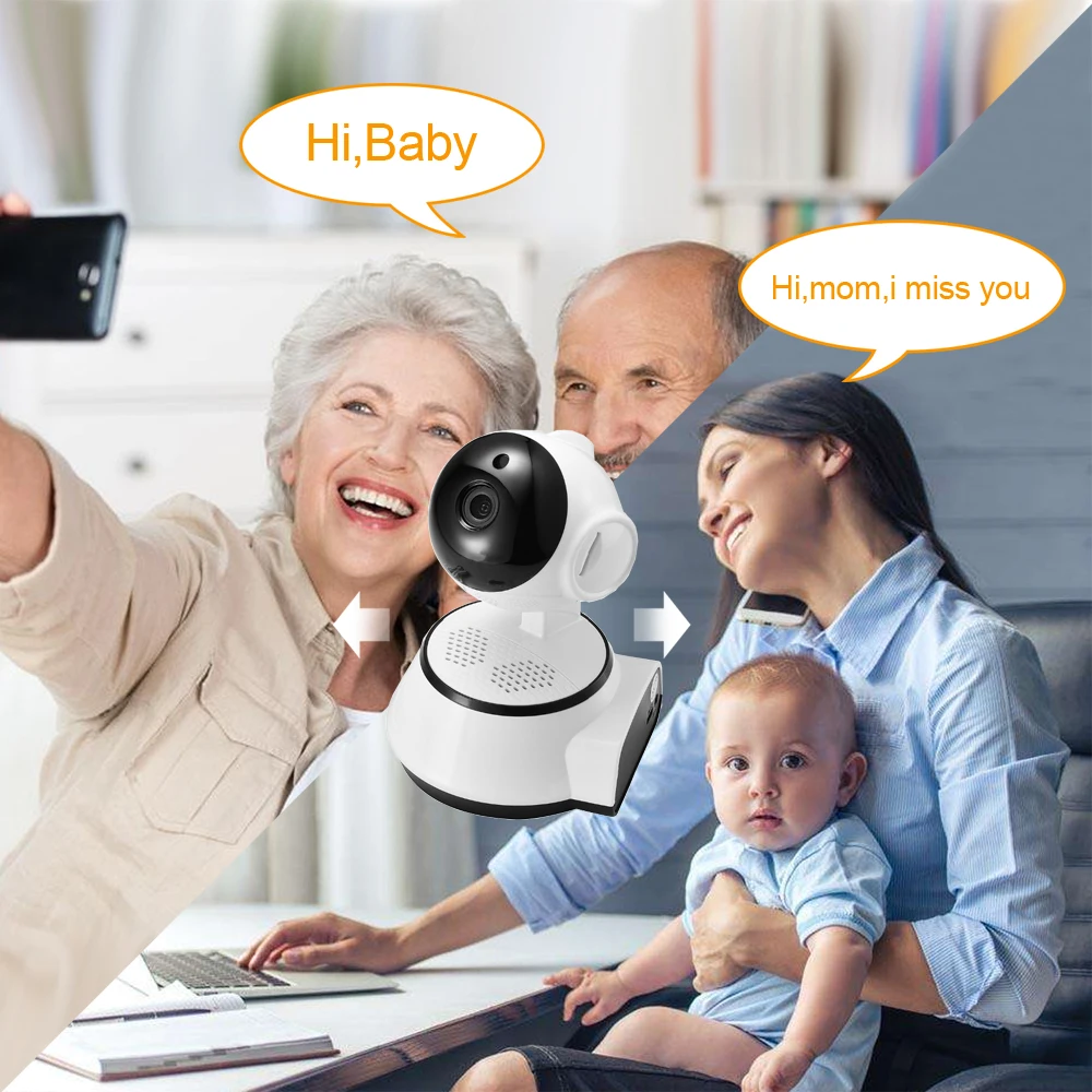 Миниатюрная Wi Fi IP камера Hamrolte 720P с функцией ночной съемки и обнаружения
