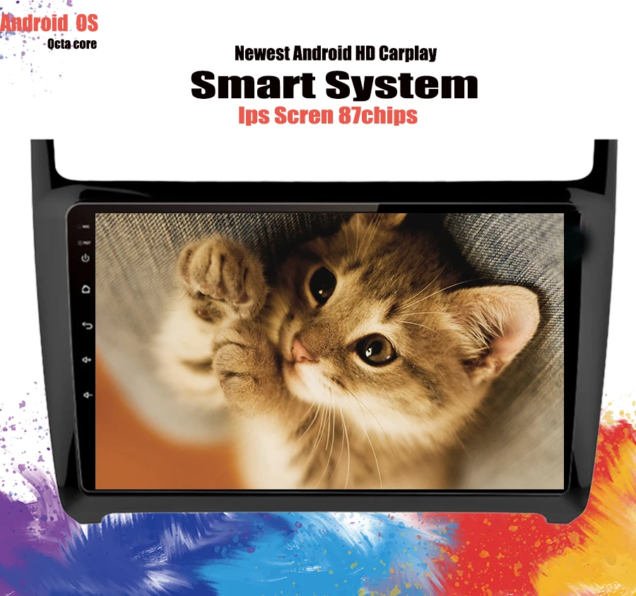 

2Din Multimedia Video Player Android 9.1 GPS Navigation Radio WIFI For Volkswagen VW POLO 2012-2018 Sedan Cassette Stereo no dvd
