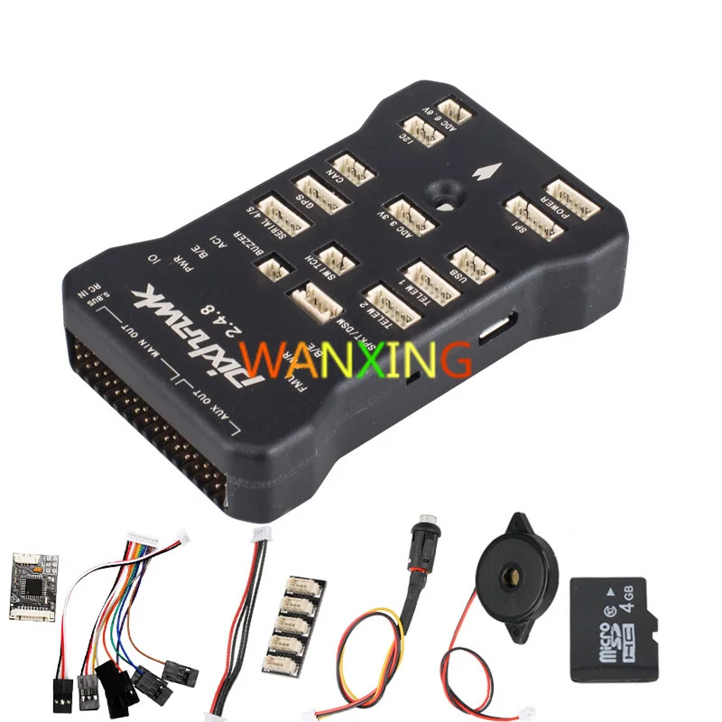 

Pixhawk PX4 PIX 2.4.8 32 Bit Flight Controller Autopilot With 4G SD Safety Switch Buzzer PPM I2C For RC Quadcopter Free Shipping