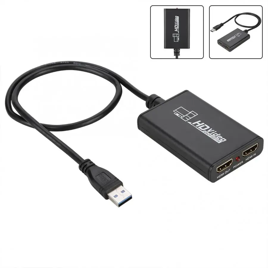 1 канал HDMI захват hd-видео карта USB 3,0 1080 P высокоскоростная карта захвата для живой игры