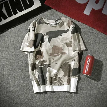 

Summer T-Shirts Men T Shirts No Print Camouflage 5Xl T Shirt Army Men Military Hip Hop Drake Boyfriend Gift Casual O-Neck Short
