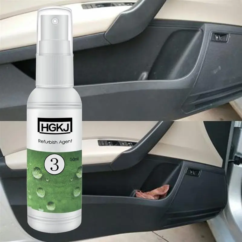 1pc 50ml Detergent for PU Car Seat Interior Leather Seats Plastic