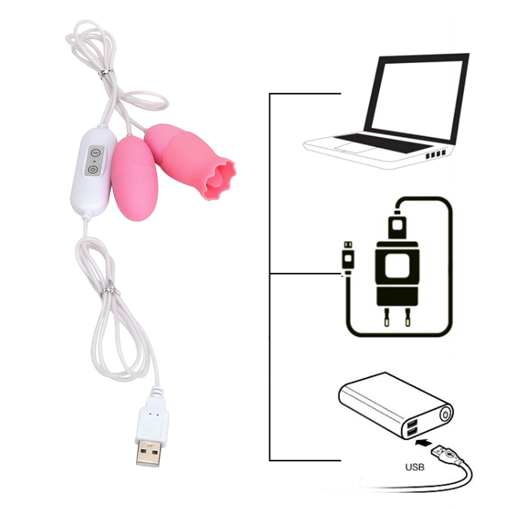OLO Вибраторы для языка USB вибрирующее яйцо 11 скоростей массажа точки G влагалища