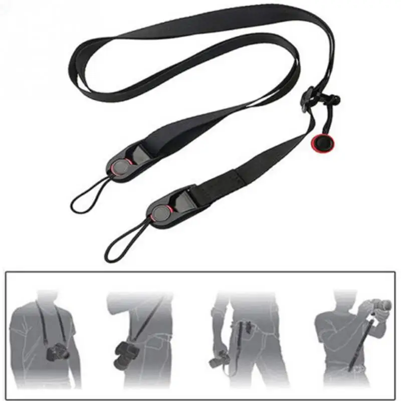 

Black SLR/DSLR Camera Strap Quick-release Nylon Neck Shoulder SLR Camera Multi-function Strap for GoPrO Camera Accessories #7