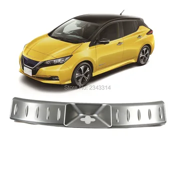 

For Nissan Leaf ZE1 2017 2018 2019 Stainless Steel Rear Bumper Inner Sill Plate Protector Cover Trim Sticker Auto Car Accessory
