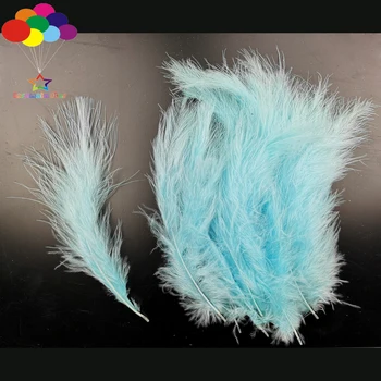 

Light blue Macarons Color Turkey Feathers 100 Pcs Diy Fluff Imported for Wave Ball Gift Box Dream Catcher Material