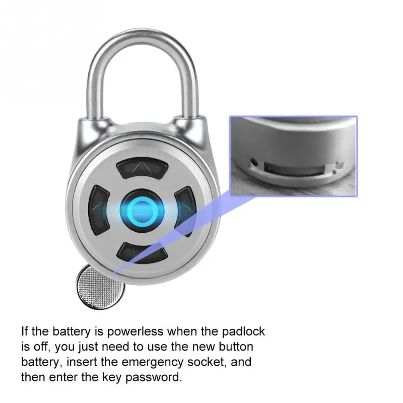 Умный Замок с Bluetooth управлением, Универсальный мини беспроводной замок, электронный замок, металлический замок без ключа, приложение, управление паролем, замок candado