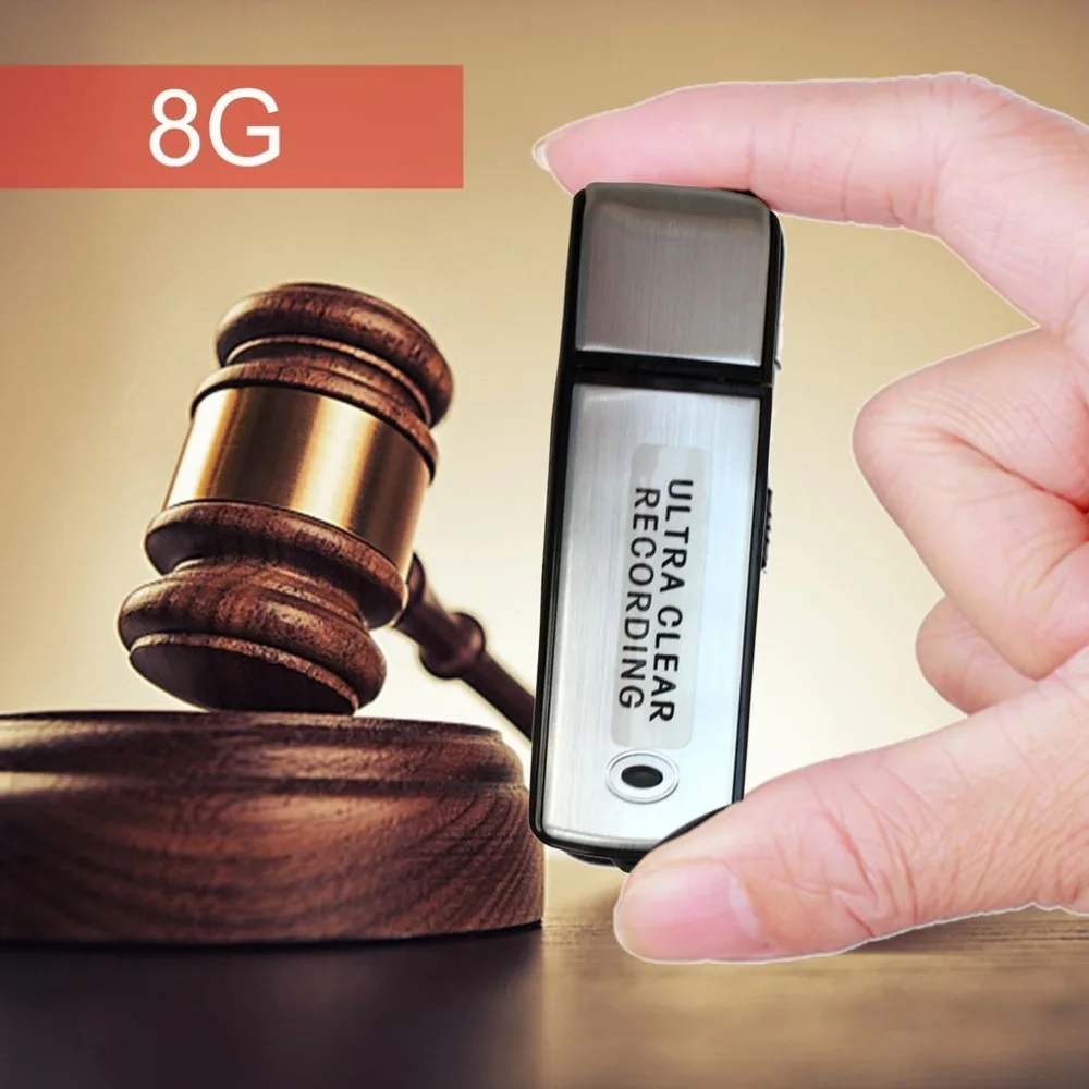Mini Audio Voice Recorder Original 8/16G Pen Digital USB Rechargeable Ultra Clear Recording Dictaphone USB Flash Drive for Meet
