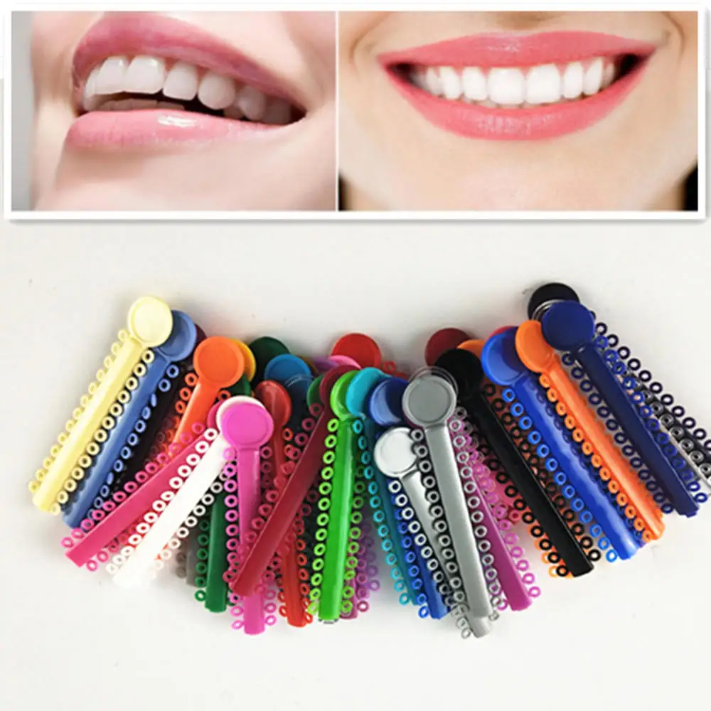 

40pcs/pack Dental Materials Dental Plastic Ligation Ties Ring Orthodontic Supplies Elastic Care Ligature Stick odontologia