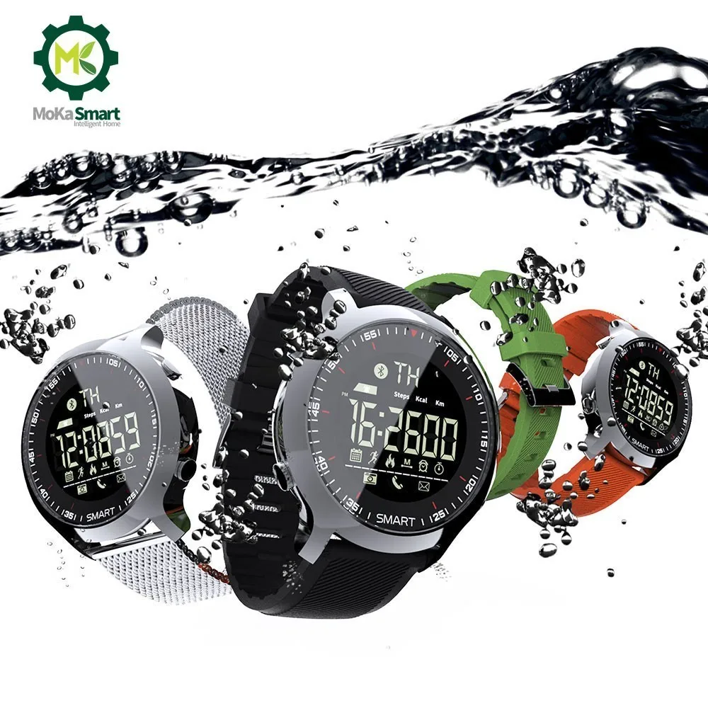 MOKA Sport SmartWatch Bluetooth Waterproof Men Digital Ultra-long Standby Support Call And SMS Reminder Smart Watch For ios