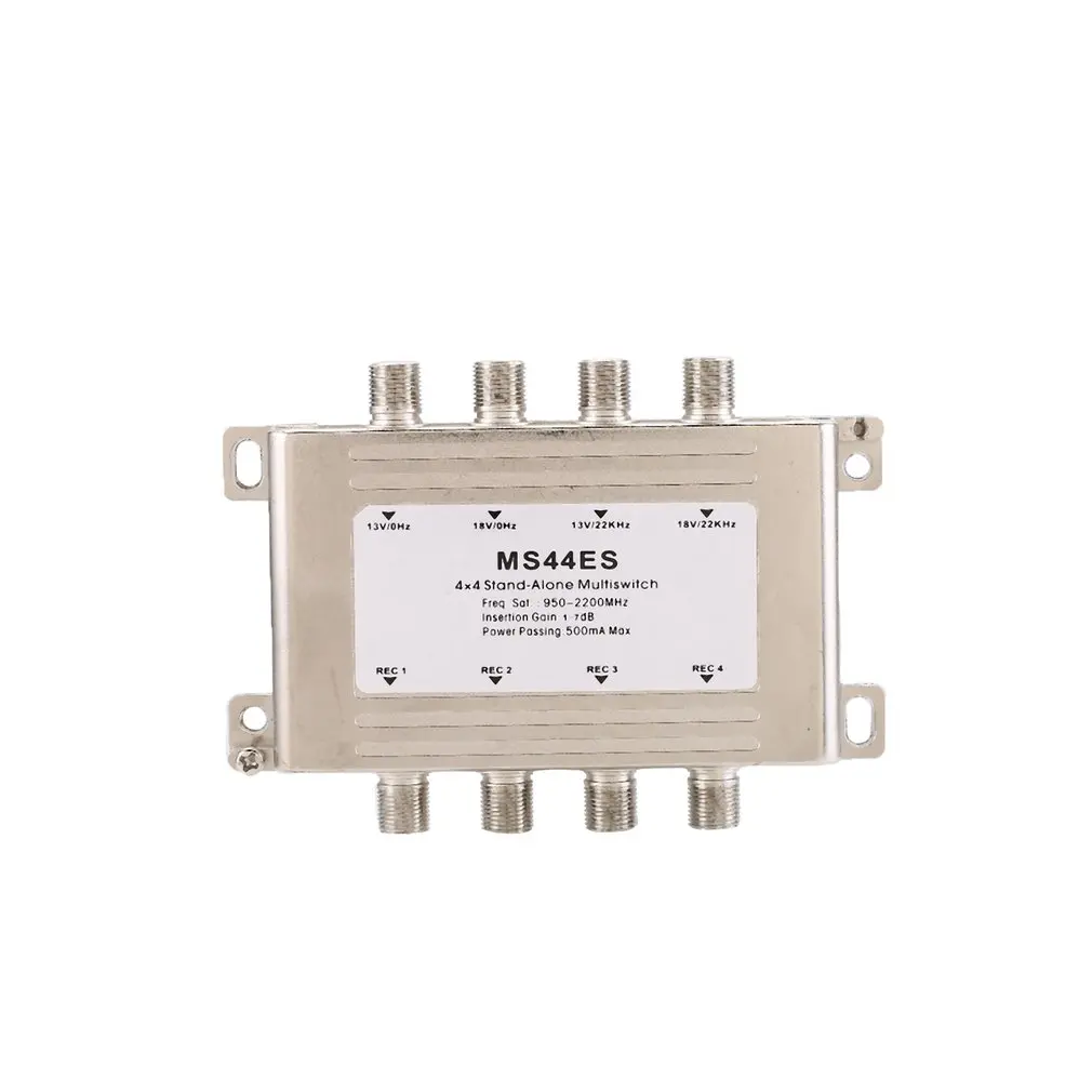 

4 in 4 out Signal Multiswitch 950-2150MHz LNB Voltage Selected Switch Low Loss LNB Receiver Multiswitch