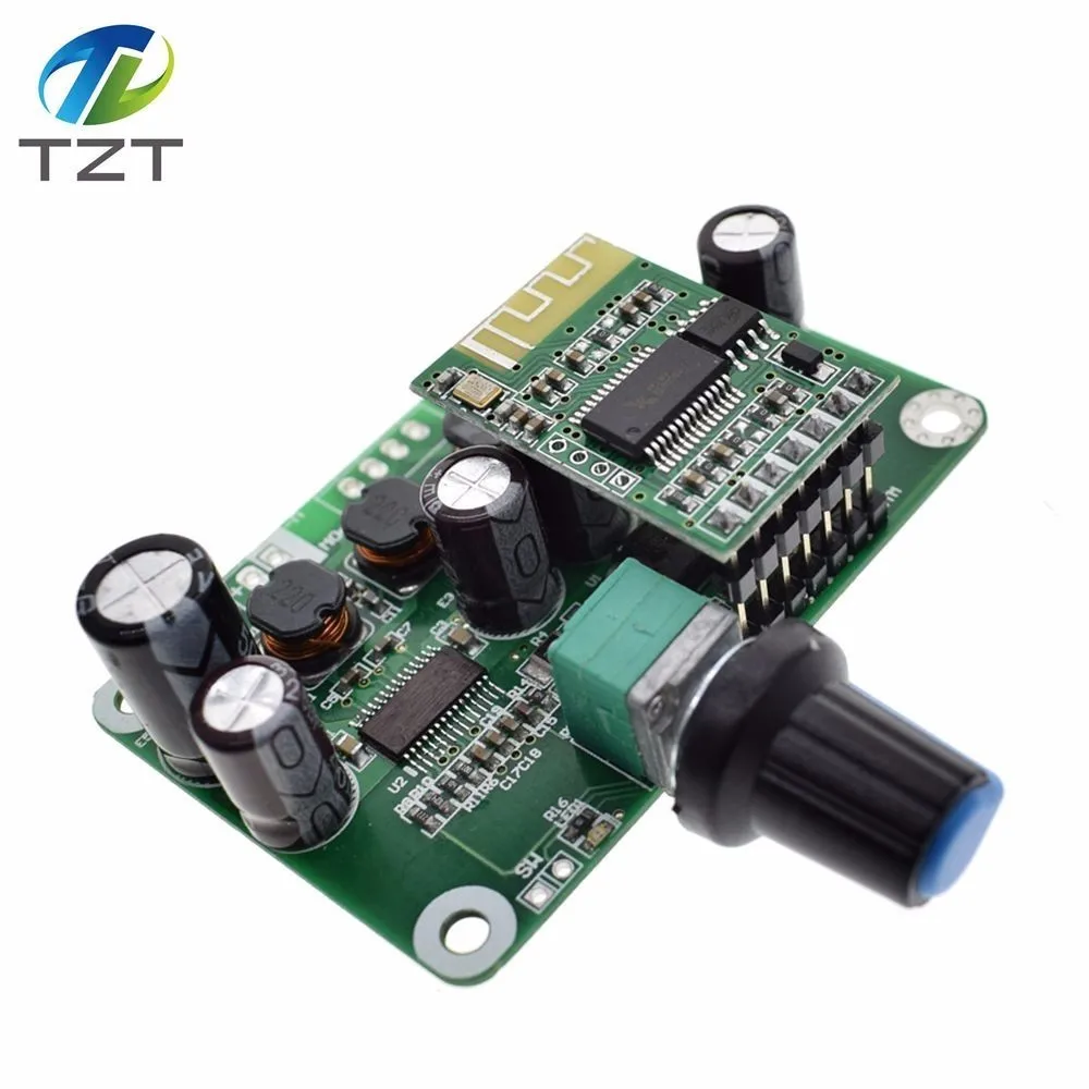 

Bluetooth 4.2 TPA3110 30w+30W Digital Stereo Audio Power Amplifier Board Module 12V-24V car for USB Portable Speaker 15W+15W