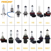 FEELDO 1 pc Carro H4 55 w/100 w Faróis Do Carro Lâmpada Fonte de Luz Carro Estacionamento 12 v Branco #2861