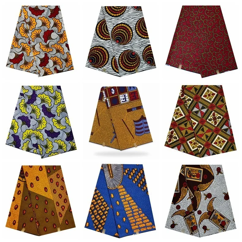 

Holland Wax Diy Sewing Dress Ankara Fabric 100% Cotton Fabric Hojilou New African Wax Prints Fabric 2019 New Hollandais 2018