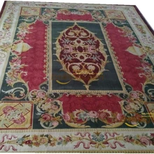 Топ Мода Tapete Подробная информация о 9' X 12' ручной работы толстые плюшевые французский коврик «савонри» ковер Сделано на заказ XY-5gc33savyg28