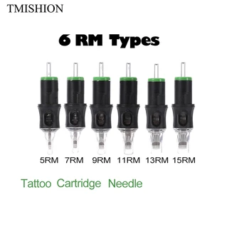

10Pcs RM Disposable Sterilized Tattoo Cartridge Needles For Permanent Eyebrow Makeup Charment Machine Pen EmbroideryAccessories
