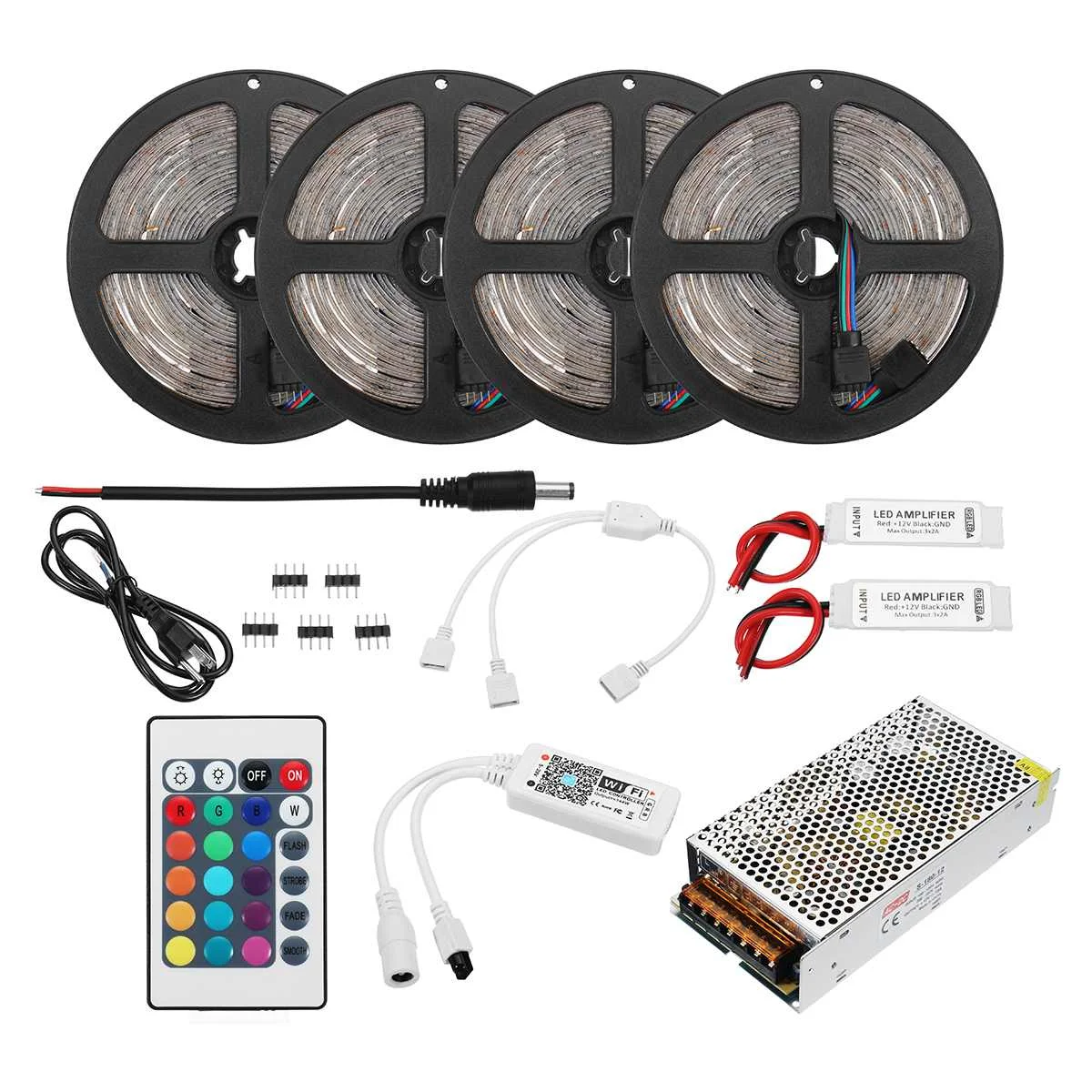 

Waterproof LED Strip Light Kit 20M 2835 RGB Flexible Alexa Smart Home Wifi Control APP AC110-240V Wireless Control TV Light