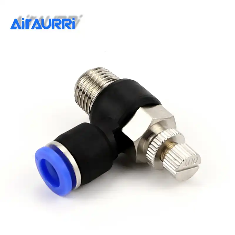 Raccord Rapide Pneumatique En Acier Inox 304 - Diamètre 8 Mm - Pression 0-40 Bars - Pour Tubes PU/PE/Nylon