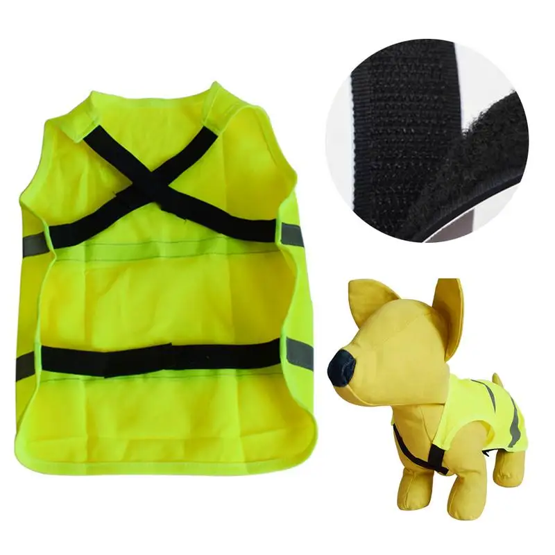 

Dog Reflective Vest Comfort Summer Fluorescent Color Clothes Can Be Adjusted Dust-proof Pet Dog Style Shot Stay Safe