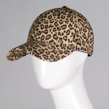 Для женщин Бейсбол Кепки с леопардовым принтом с застежкой сзади Кепки женщины вне козырек Кепки модные аксессуары бейсболка, Кепка