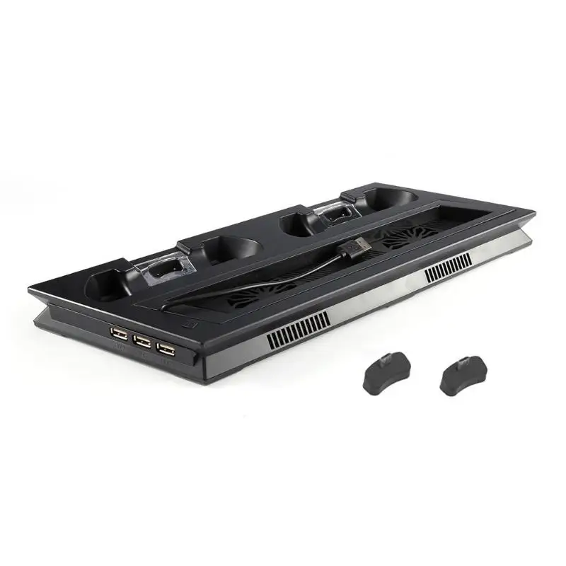 

For PS4 Pro/Slim Vertical Stand Dock Mount Game Controler Charging Station Base Holder Dual Cooling Fan for PlayStation