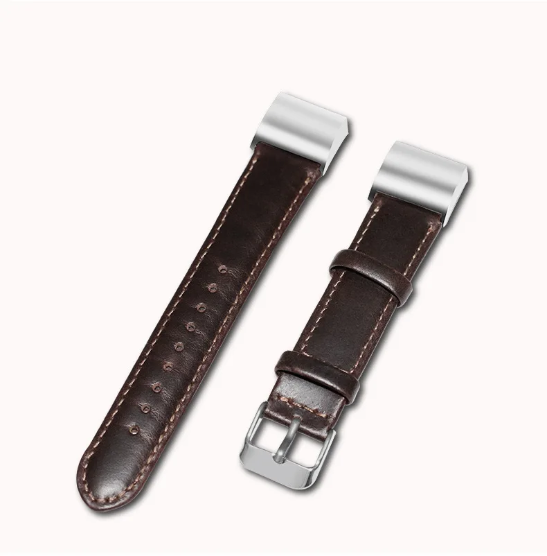 Replacement Fitbit Charge2 Bands Leather Straps Band Interchangeable Smart Fitness Watch Band With Stainless Frame for Charge 2